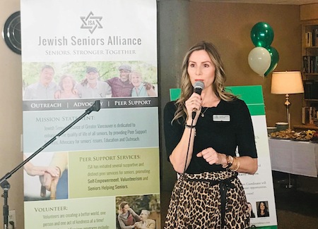 photo - Vanessa Trester, manager of the Weinberg Residence. The Weinberg hosted the March 5 JSA Empowerment event