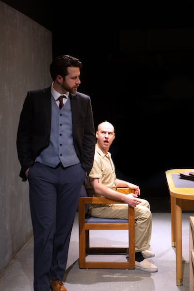 photo - John Voth, left, and Kenton Klassen co-star in Pacific Theatre’s production of Cherry Docs