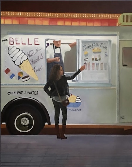 photo - “Ice Cream,” by Jack Rootman, is among the works featured in his solo show, Scene at Night, which opens June 1 at the Visual Space Gallery