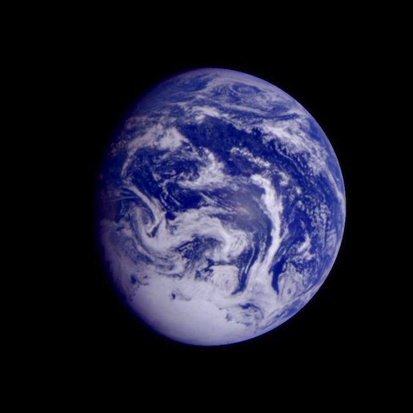 photo - This colour image was obtained by NASA’s Galileo spacecraft early Dec. 12, 1990, when the spacecraft was about 1.6 million miles from the earth