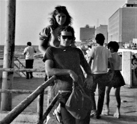 photo - Victor Neuman and his then-girlfriend, Suzanne, in Tel Aviv