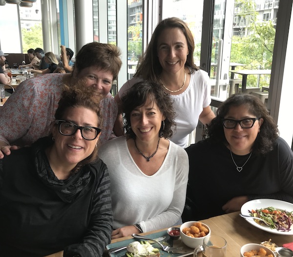 photo - National Council of Jewish Women of Canada, Vancouver section, members. Seated, left to right, are Lisa Boroditsky, Jill Kipnis and Sandi Hazan Switzer. Standing are Heather Sirlin, left, and Jane Stoller