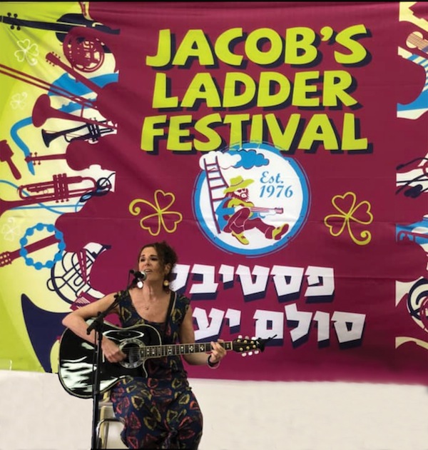 photo - Harriet Frost performs at Jacob’s Ladder Festival in Israel last May