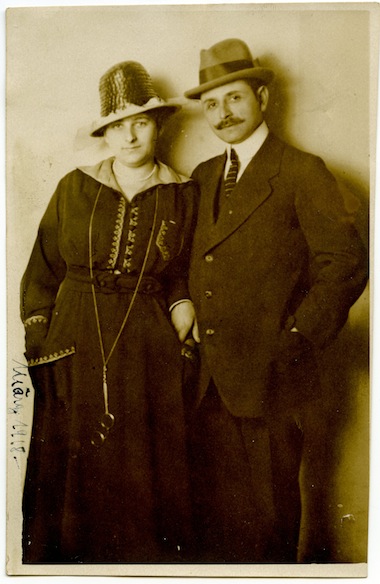 photo - Max and Gertrud Hahn, the patriarch and matriarch of the German-Jewish Hahn family of Göttingen. Photo taken in Berlin, Germany, 1918. While their children, Rudolf and Hanni, emigrated to England, the couple did not survive the Holocaust