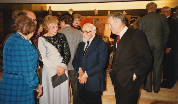 photo - Photographs from an unidentified event in 1985, possibly a University of British Columbia event, likely in honour of Harry Adaskin, who is pictured centre-right in the above photo