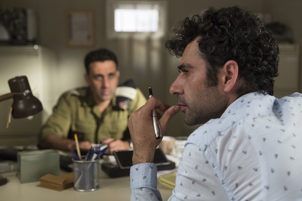 photo - Yaniv Biton as Assi, left, and Kais Nashif as Salam in Tel Aviv on Fire, which screens Feb. 28 as part of the Vancouver Jewish Film Festival