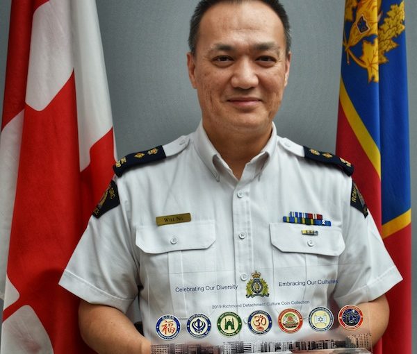 photo - Last year, Richmond RCMP Superintendent Will Ng came up with the idea of creating a challenge coin unique to each of seven communities in Richmond