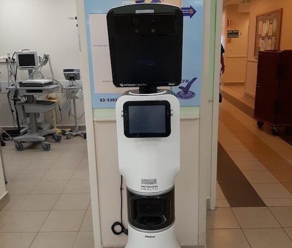 photo - One high-tech solution for patients possibly infected with the coronavirus is a robot that can enter the patient’s room and be controlled by medical staff from the outside