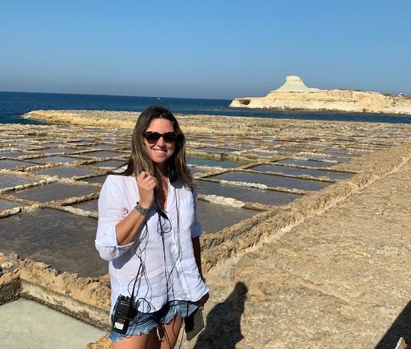 photo - Courtney Hazlett in Malta, one of the many places she has visited to record her Netflix program Restaurants on the Edge