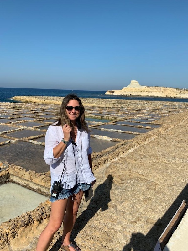 photo - Courtney Hazlett in Malta, one of the many places she has visited to record her Netflix program Restaurants on the Edge