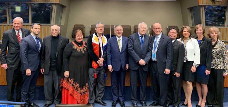 Photo - On Holocaust Remembrance Day, Jan. 27, B’nai Brith International (BBI) honoured former Philippine leader Manuel L. Quezon with a special panel discussion at the United Nations in New York City. BBI chief executive officer Dan Mariaschin is fifth from the right