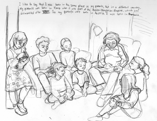 image - One of the illustrations by Miriam Libicki, who is working with survivor David Schaffer
