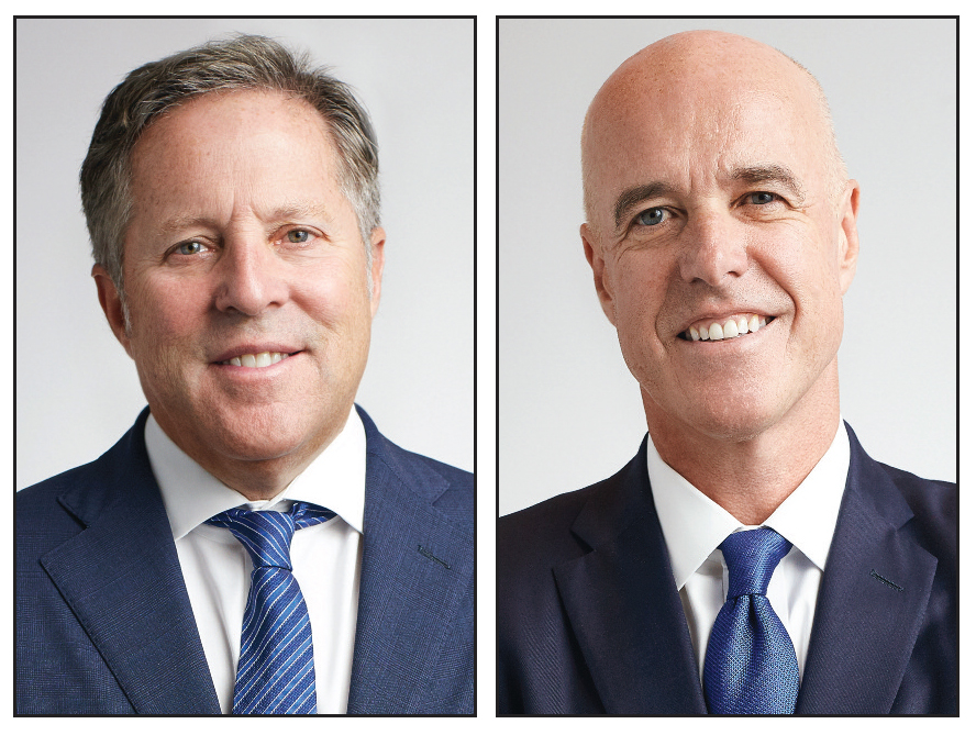 photos - In a Temple Sholom webinar May 6, ZLC Financial’s Garry Zlotnik, left, and Jon McKinney spoke on the topic Financial Planning in a Pandemic