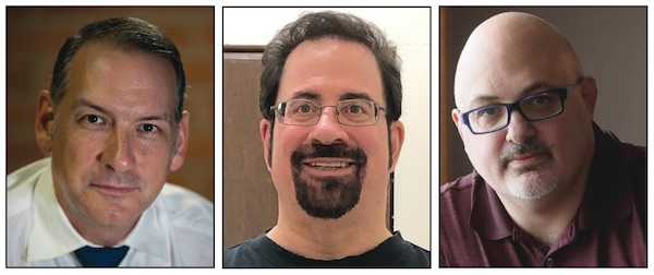 photo - Left to right, TheJ.ca’s Dave Gordon, Marty Gold and Ron East