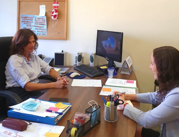 photo - Both MK Michal Cotler-Wunsh, left, and her political aide, Becca Wertman, have Canadian roots