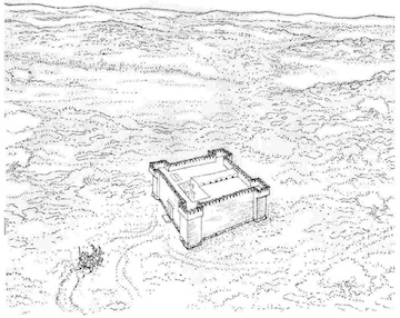 image - A drawing of what the fortress probably looked like