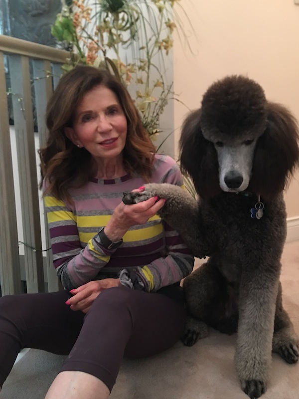 photo - The author with her dog, Kesem