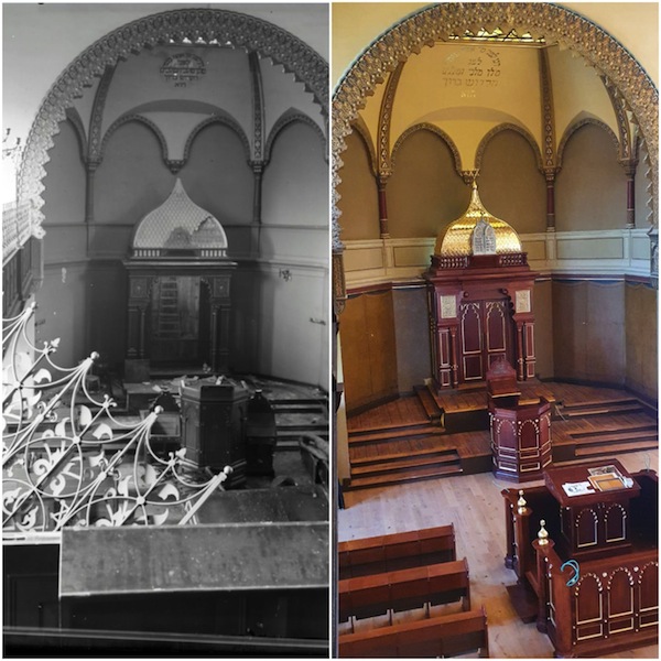 photo - Israel’s Lavi furniture factory recreated Carlebach Synagogue’s original ark from three prewar black-and-white photos