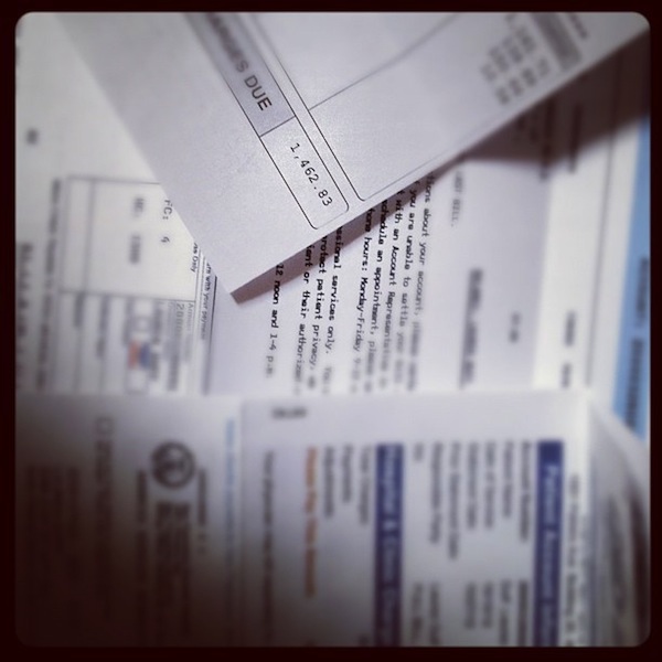 photo - healthcare bills