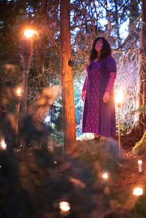 photo - Loolwa Khazzoom in the “Cancer Is My Engine” video