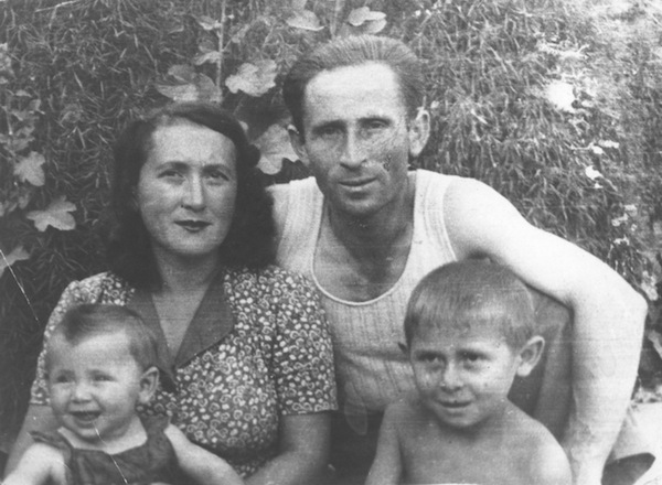 photo - The author as an infant with her parents Sarah and Mechel, and brother Hy, in Kazakhstan, where she was born in 1944