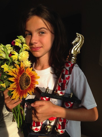 photo - Pepi Eirew at the 2015 Canadian Youth Chess Championships