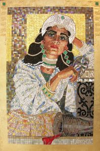 “Queen Esther Revealing Her True Identity” by Lilian Broca