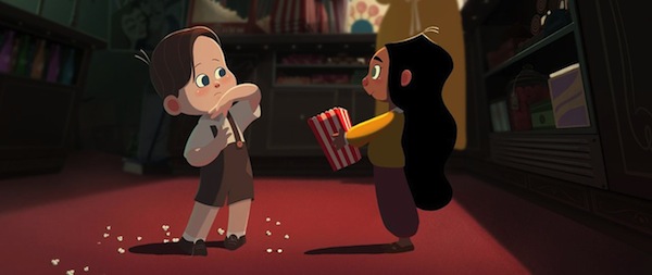 still - Mouize and Ranin become friends over popcorn and a shared love of cinema in Cinema Rex