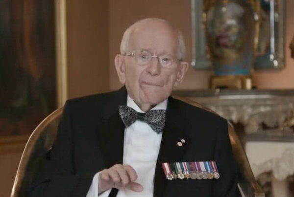 screenshot - Joe Segal accepting the Greater Vancouver Board of Trade’s Rix Award for engaged community citizenship in an April 7 online celebration