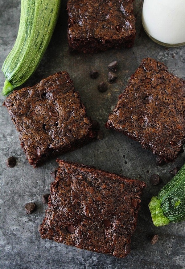 photo - zucchini brownies