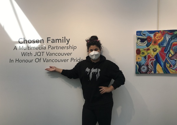 photo - JQT Vancouver executive director Carmel Tanaka at the Zack Gallery, where the Chosen Family exhibit is on display until Sept. 30