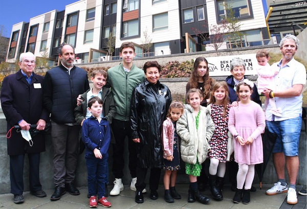 photo - The Dayson and Barnett families were on hand to celebrate the opening of Tikva Housing Society’s Ben and Esther Dayson Residences