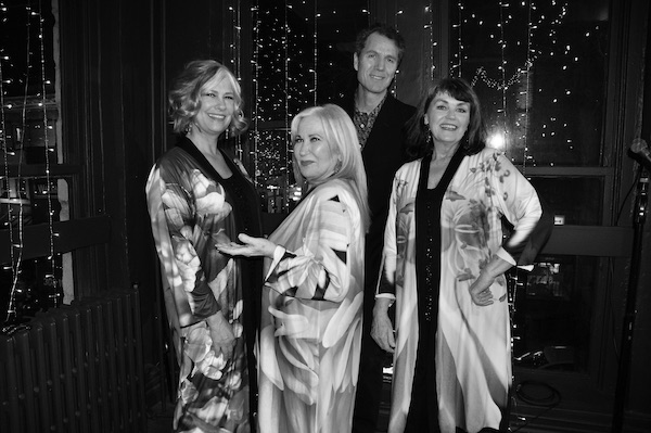 photo - The Hot Mammas – left to right, Mary Ella Young, Julie Brown and Georgina Arntzen – with Tom Arntzen