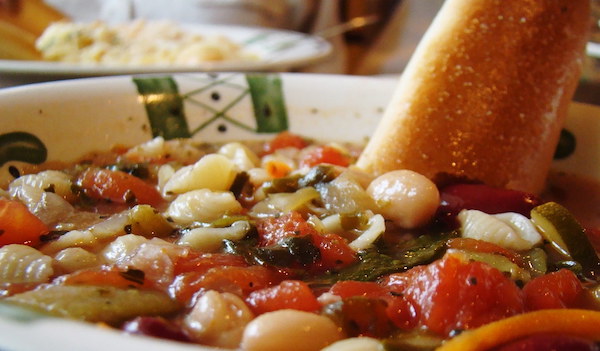 Minestrone warms the soul
