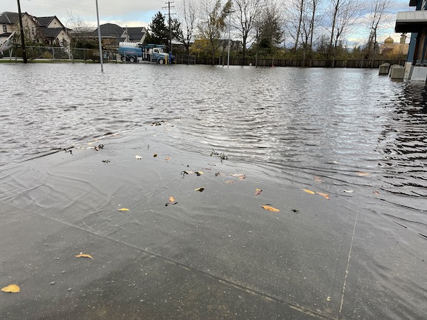 photo - Neighbours provided Richmond Jewish Day School with parking and more when the school’s parking lot and front entrance area flooded