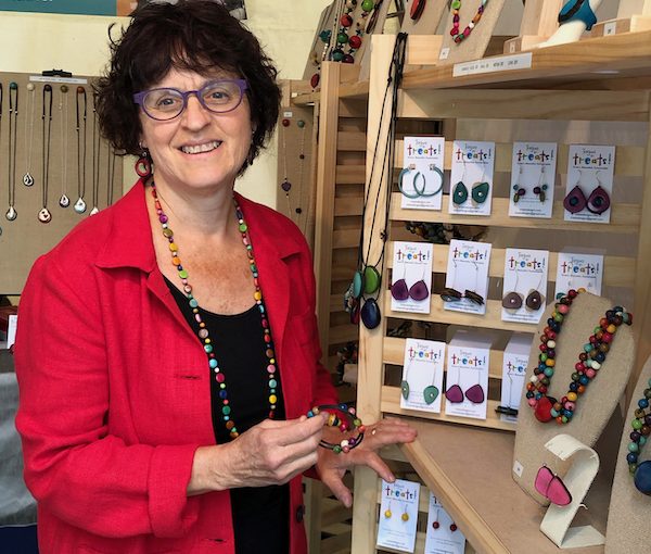 photo - Ande Axelrod has developed a partnership with artisans in the village of Sosote, Ecuador, as her source for tagua beads