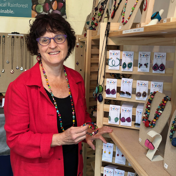photo - Ande Axelrod has developed a partnership with artisans in the village of Sosote, Ecuador, as her source for tagua beads