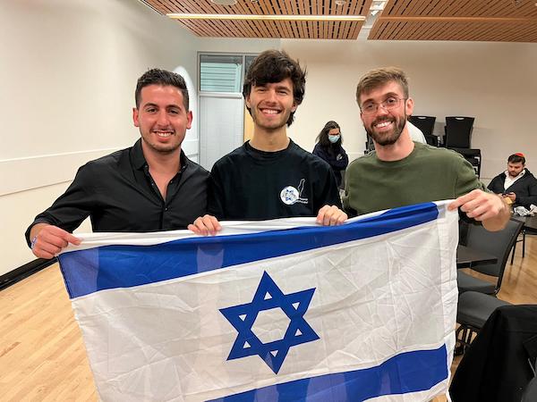 photo - Left to right: Amit Shmuel, Eitan Feiger and Matan Roettger