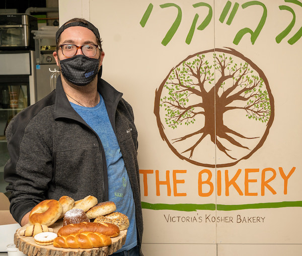 photo - Markus Spodzieja, owner of the Bikery, the first and only certified kosher bakery on Vancouver Island