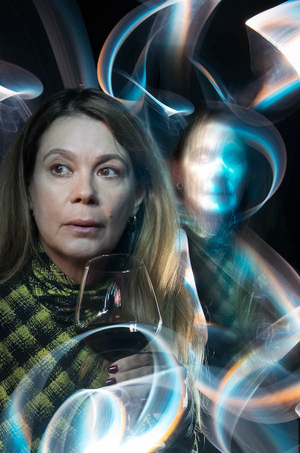photo - Kerry Sandomirsky co-stars in Ominous Sounds at the River Crossing by Jason Sherman, which has its world première at Performance Works March 6-13