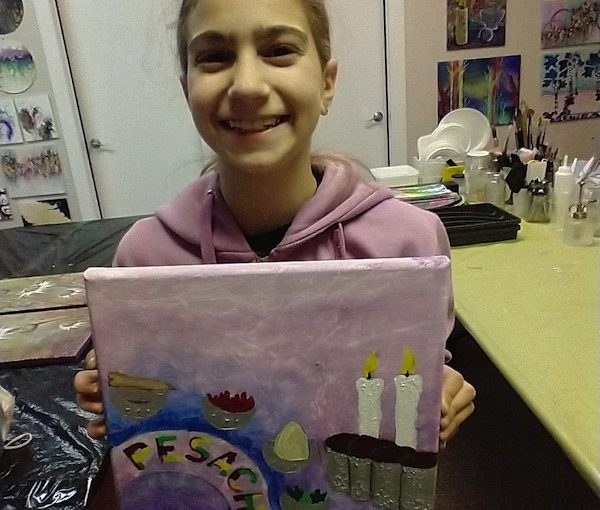 photo - Liba Baitelman, the 2021 JI Chanukah Cover Art Contest winner, was commissioned to create this year’s cover of the Jewish Independent’s Passover issue