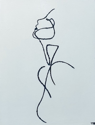 photo - “I am fearless,” by Taisha Teal, part of her series called the Naked Line Ladies
