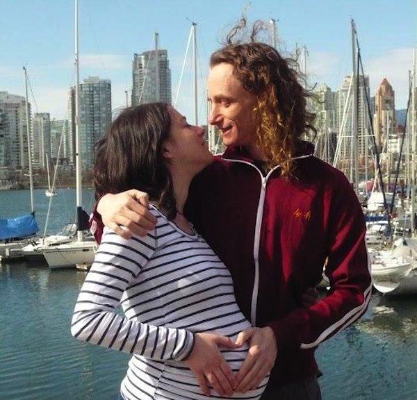 photo - Adi Barokas and her husband Barak during their time in Vancouver