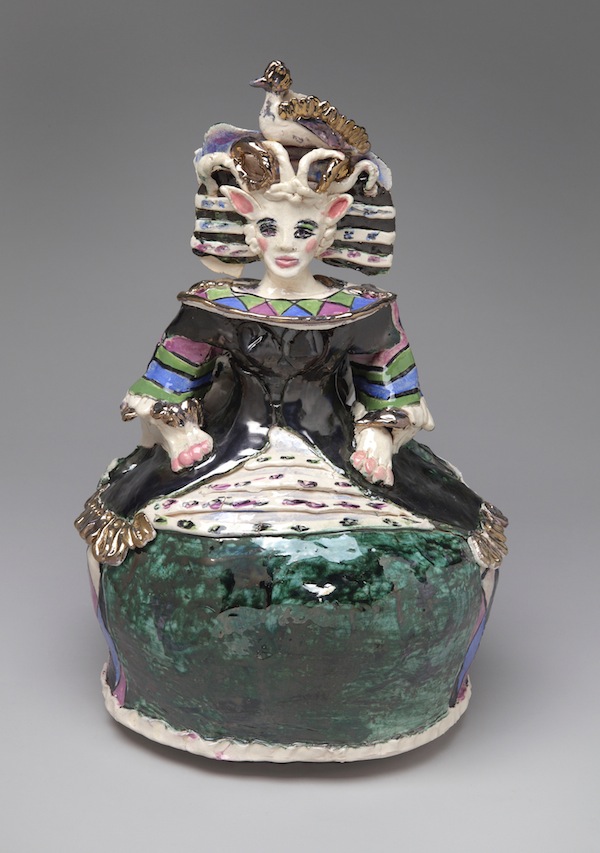 photo - Suzy Birstein’s “Ladies-not-Waiting: Harlequin Zsa Zsa”
