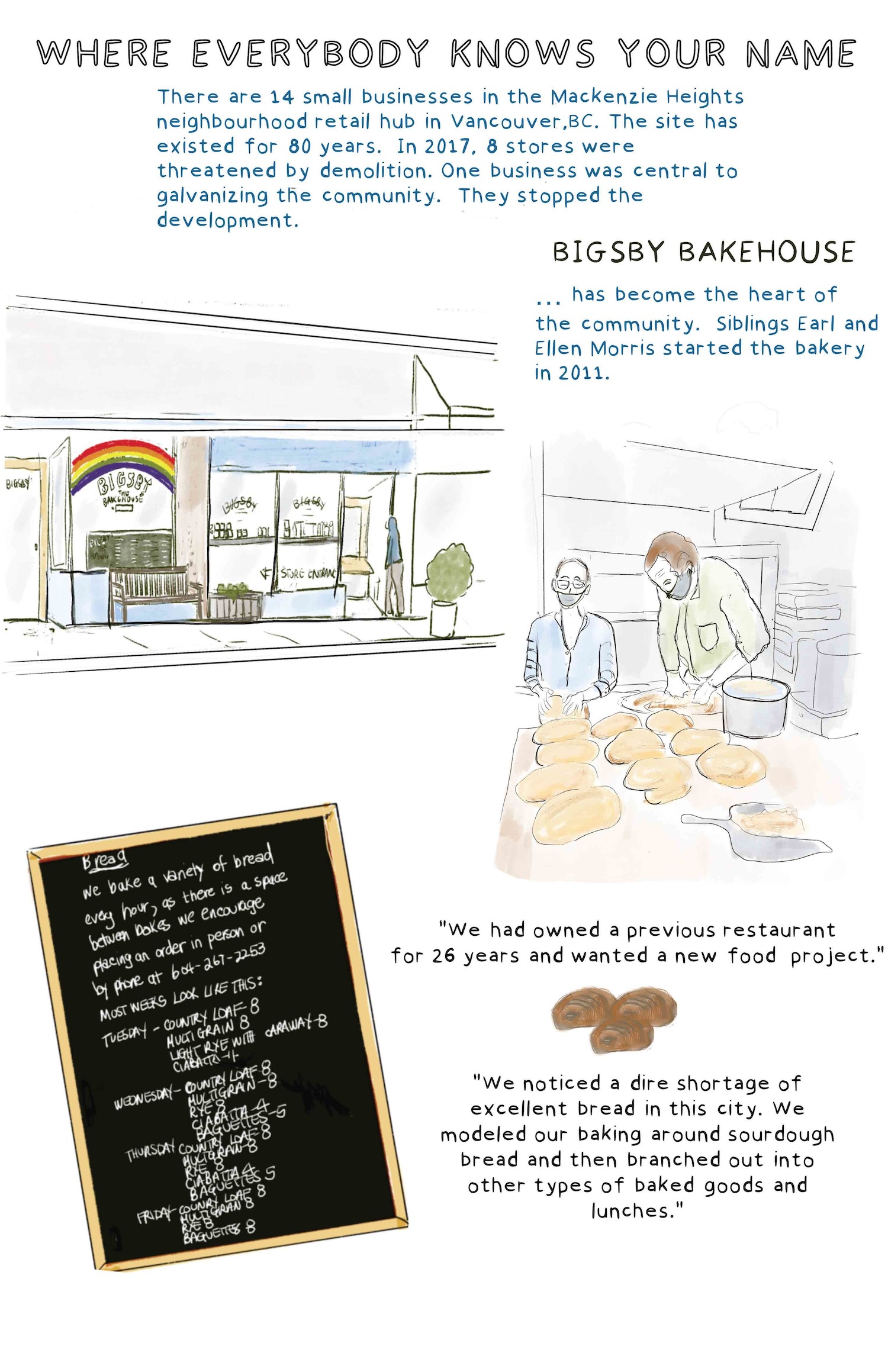 image - Bigsby the Bakehouse story in art and words, page 1