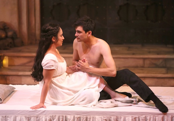 photo - Ghazal Azarbad and Daniel Fong in Bard on the Beach’s Romeo and Juliet, which runs to Sept. 24