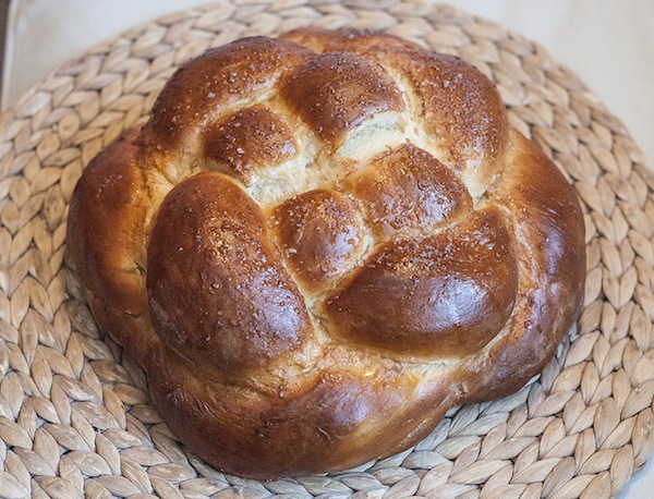 photo - A round challah symbolizes a long life, or the unbroken circle of the full new year to come