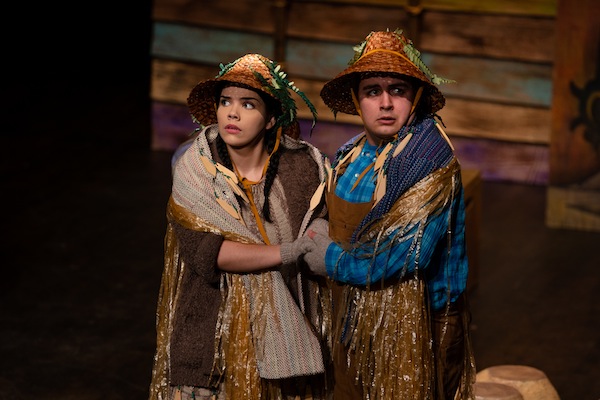 photo - Merewyn Comeau and Raes Calvert in Th’owxiya: The Hungry Feast Dish, which is on the Chutzpah! stage Nov. 18-19