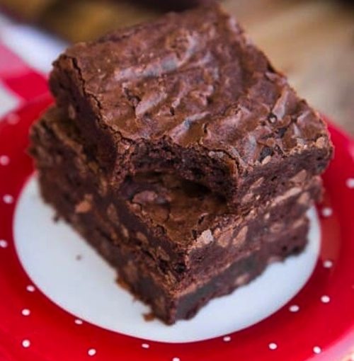 photo - Cocoa powder brownies by Christi Johnstone of lovefromtheoven.com