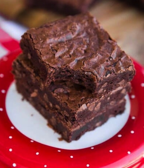 photo - Cocoa powder brownies by Christi Johnstone of lovefromtheoven.com